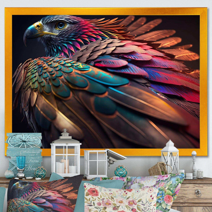 Macro Colorful Feather Eagle II