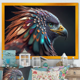 Macro Colorful Feather Eagle V