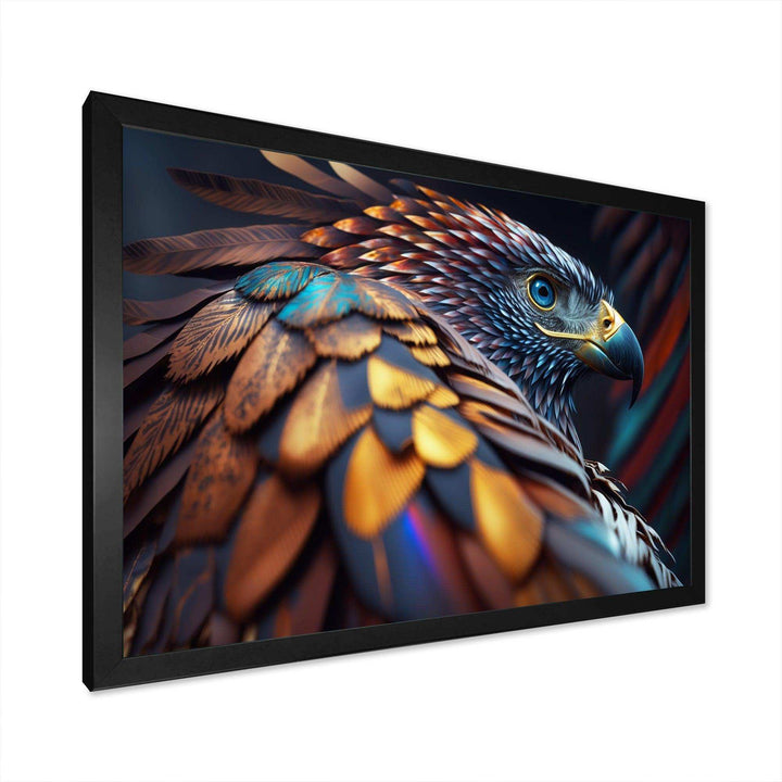 Macro Colorful Feather Eagle VI