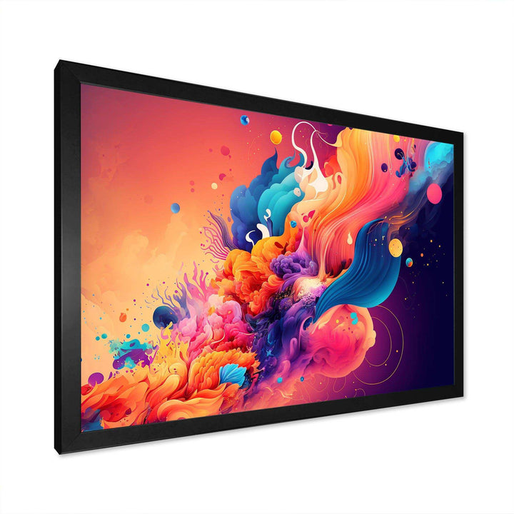 Vibrant Color Explosion I - Modern Canvas Wall Art