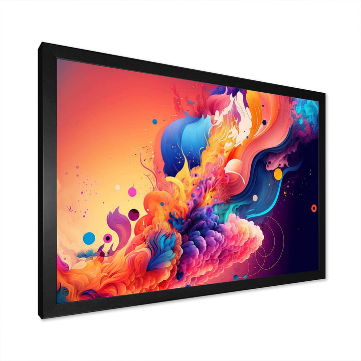 Vibrant Color Explosion II - Modern Living Room Wall Decor