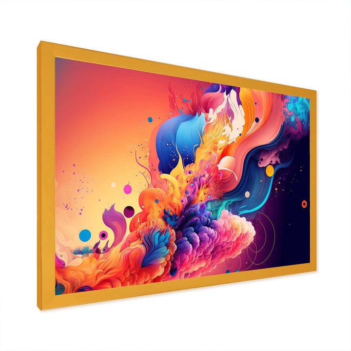 Vibrant Color Explosion II - Modern Living Room Wall Decor