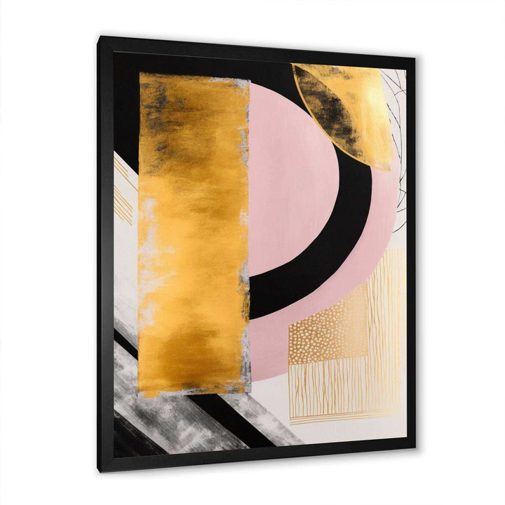 Pink And Gold Art Deco IV - Modern Wall Art Prints