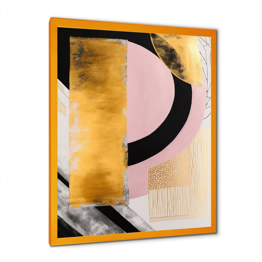 Pink And Gold Art Deco IV - Modern Wall Art Prints