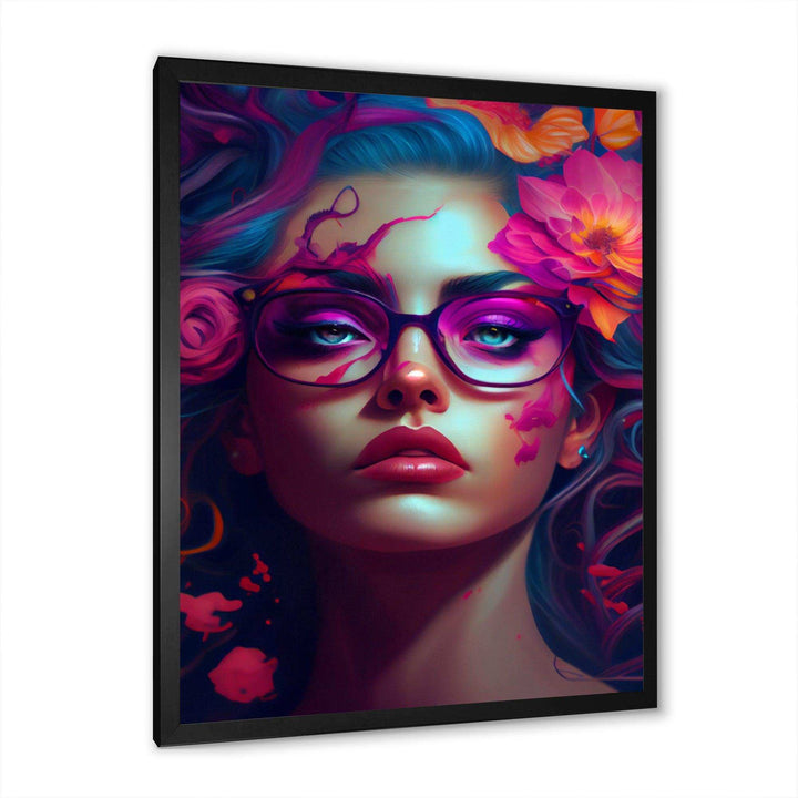 Attractive Woman With Blue Hair II