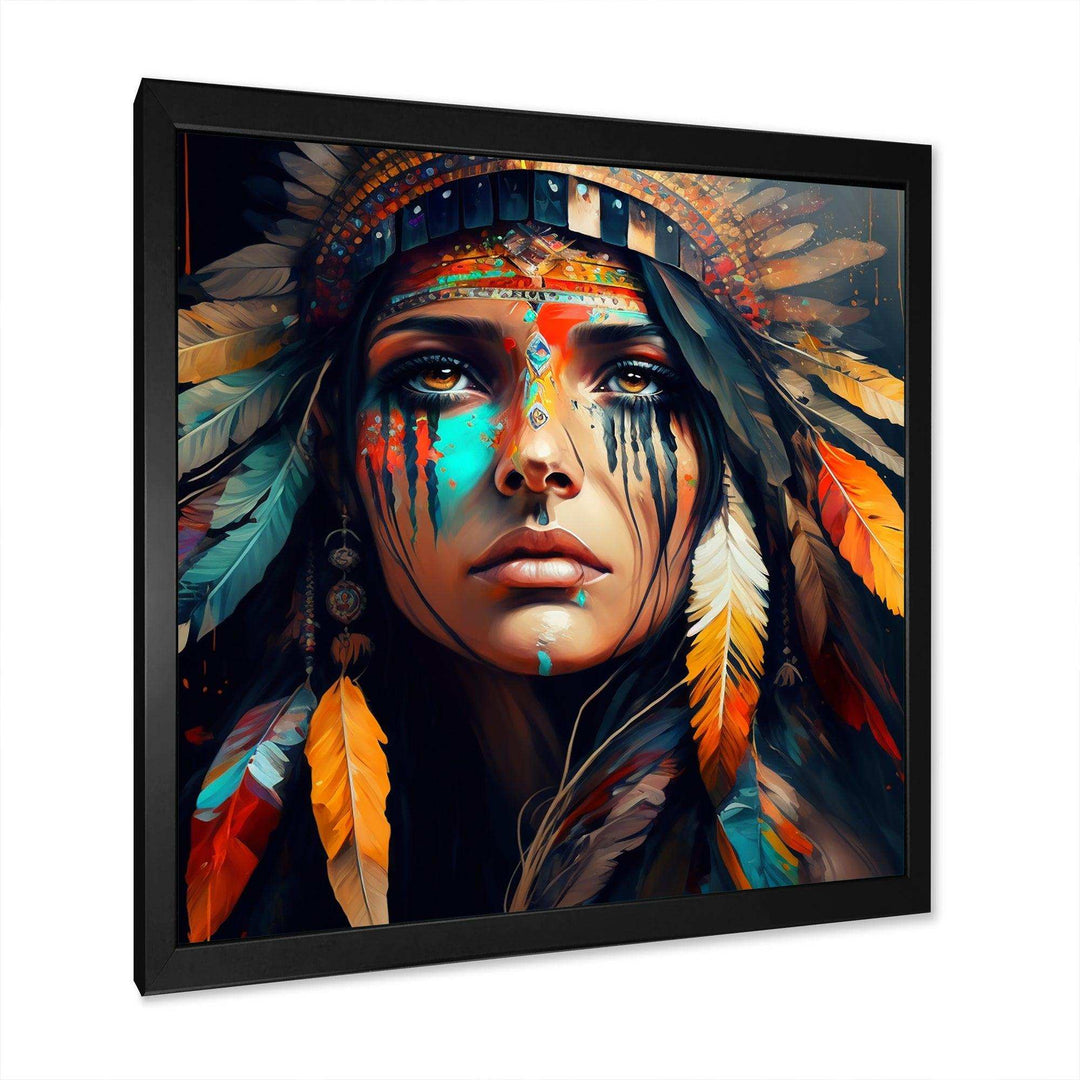 Colorful Native American Woman III