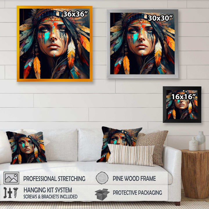 Colorful Native American Woman III