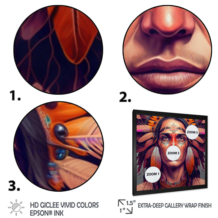 Colorful Native American Man III