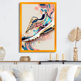 Pink And Blue Art Deco Sport Shoes