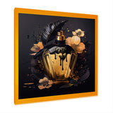 Chic Black And Gold Perfume Bottle IX