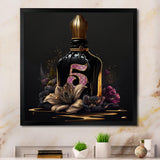 Chic Perfume Bottle With Pink Roses III