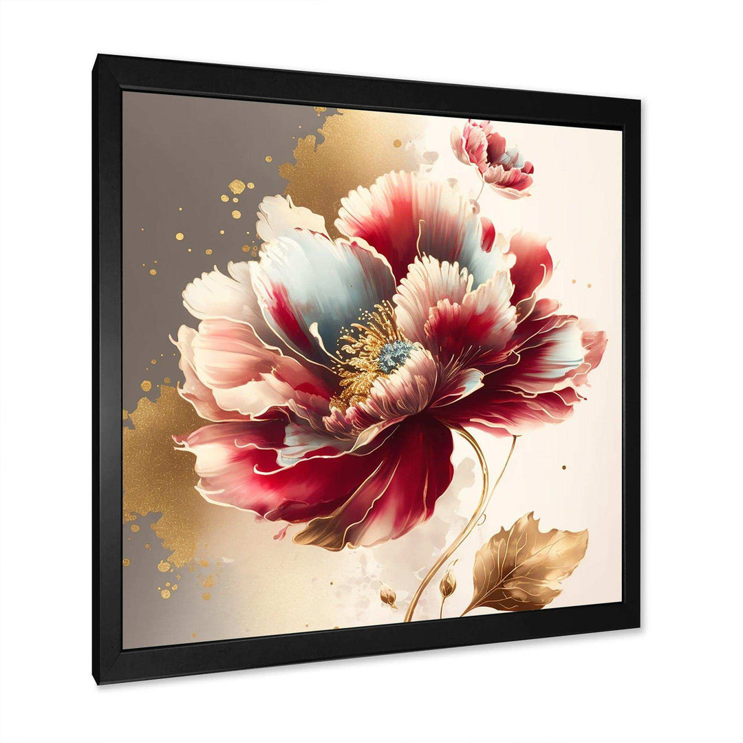 Bold Red Floral Design II