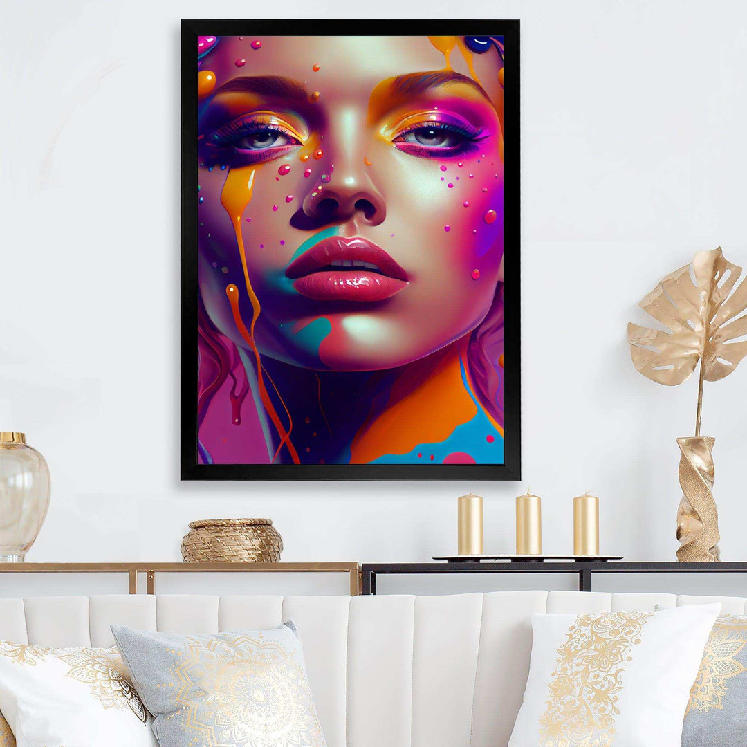 Liquid Ink Sensual Woman Portrait I