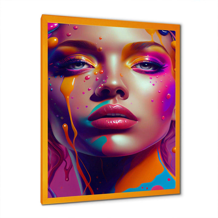 Liquid Ink Sensual Woman Portrait I