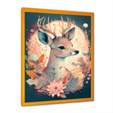 Cute Deer Floral Art IV