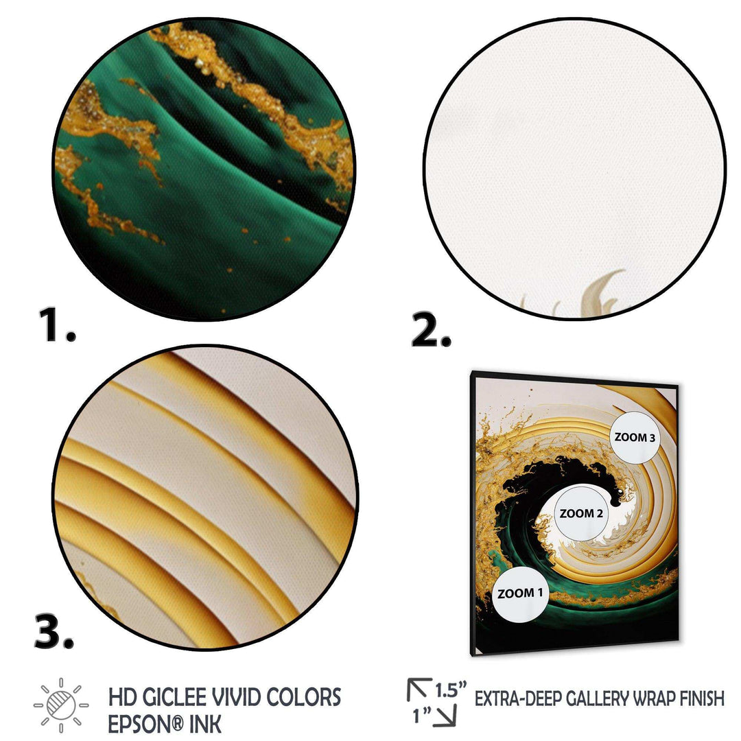 Gold Watercolor Liquid Art  - Modern Wall Art Prints