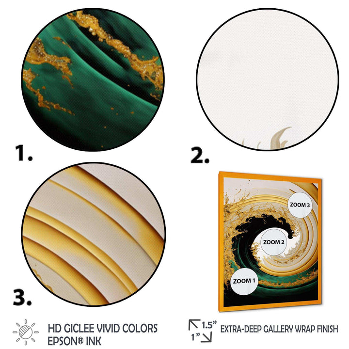 Gold Watercolor Liquid Art  - Modern Wall Art Prints