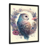 Cute Owls Floral Art III