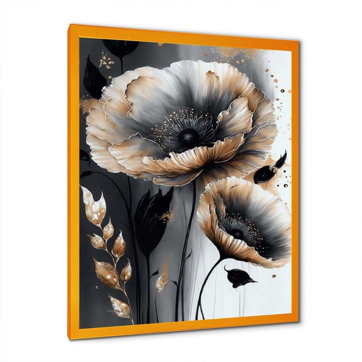 Grey Gold Flower Bouquet VI