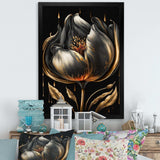 Black And Gold Tulip