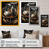 Black And Gold Tulip