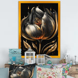 Black And Gold Tulip