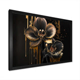 Black And Gold Orchid I