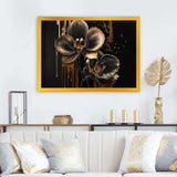 Black And Gold Orchid I