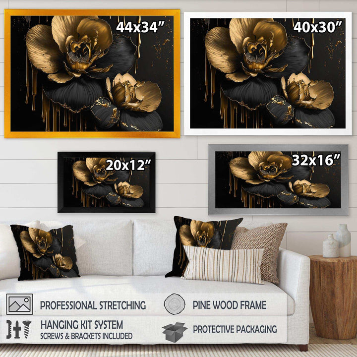 Black And Gold Orchid II