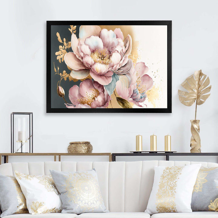 Pink And Gold Orchid Flower II