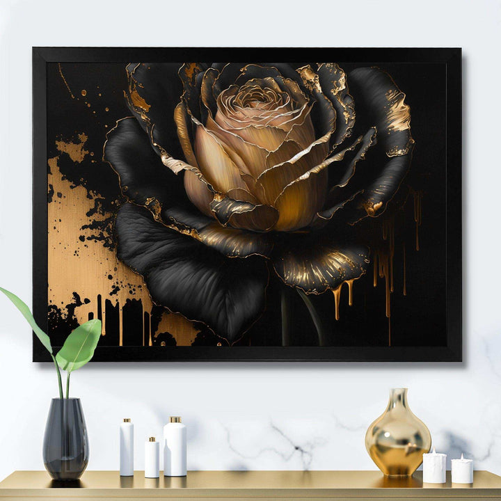 Black And Gold Rose II