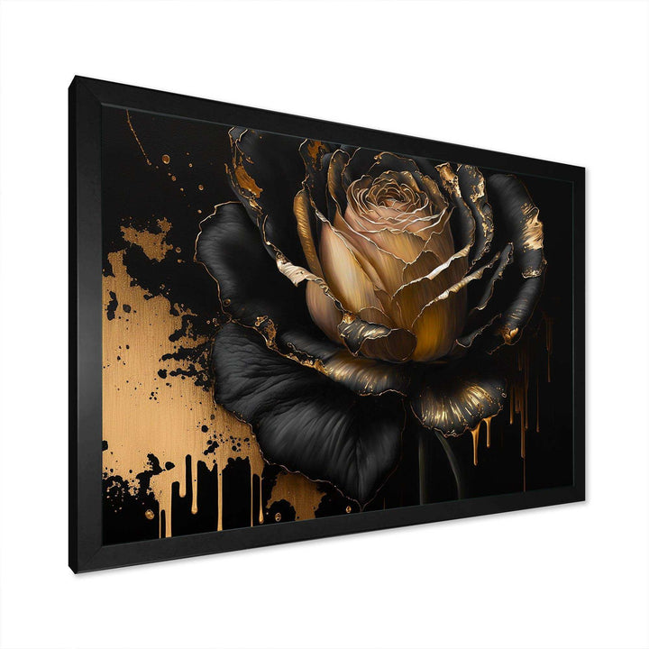 Black And Gold Rose II