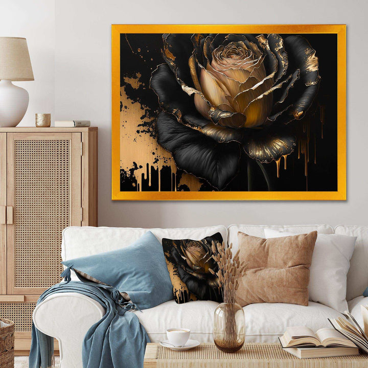 Black And Gold Rose II