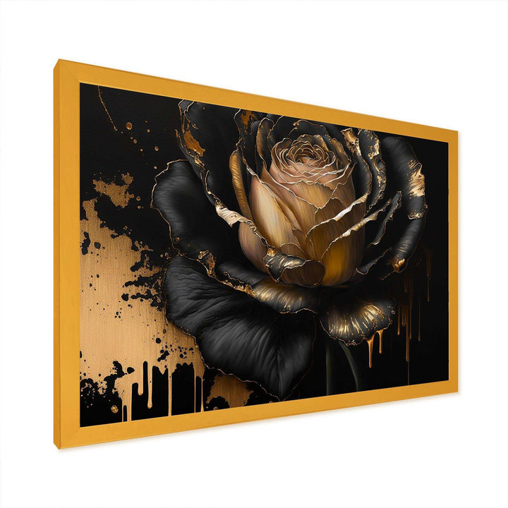 Black And Gold Rose II