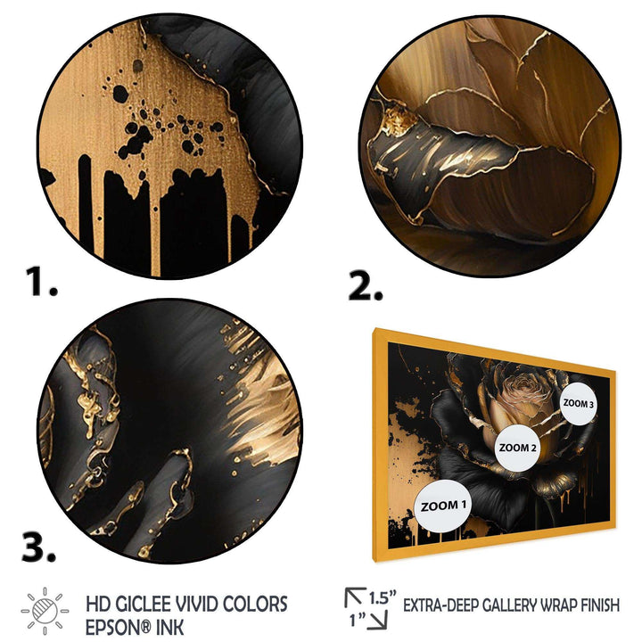 Black And Gold Rose II