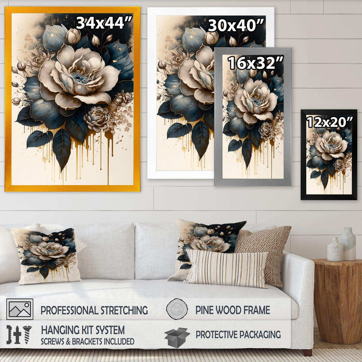 Black And White Rose Design III