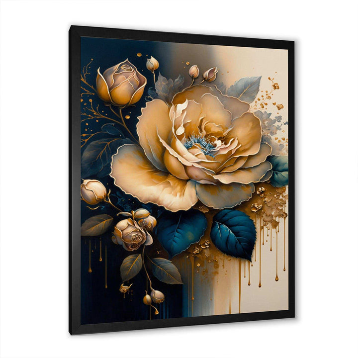 Yellow And Blue Roses I