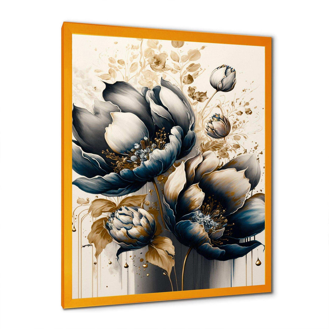 Black And White Watercolor Roses I