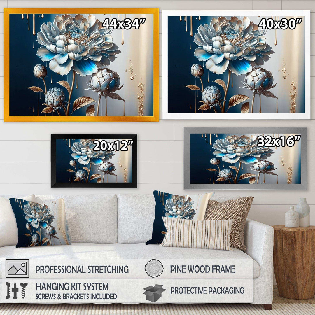 Ice Blue Zinnia Flowers