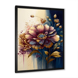 Night Shade Zinnia Floral Design III