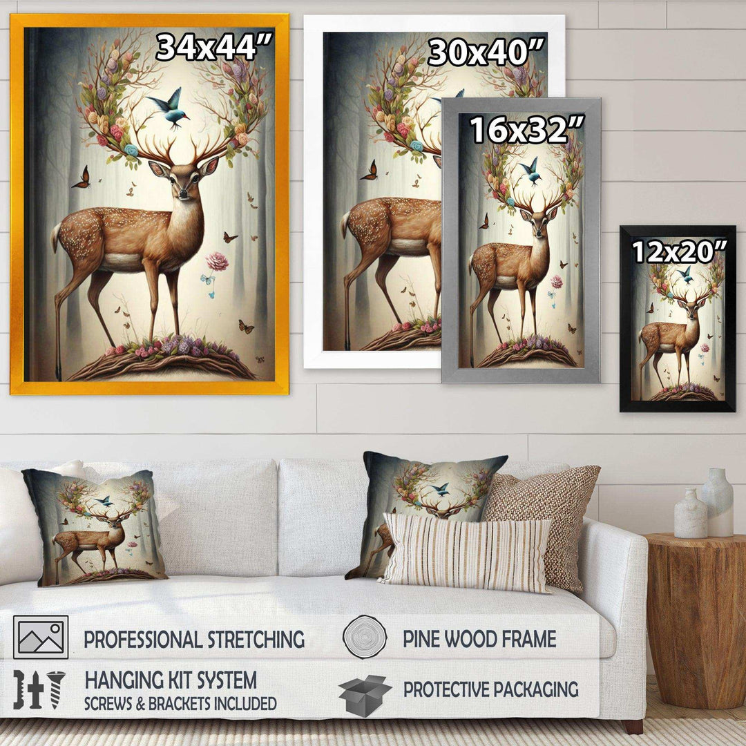 Deer With Blooming Antlers III
