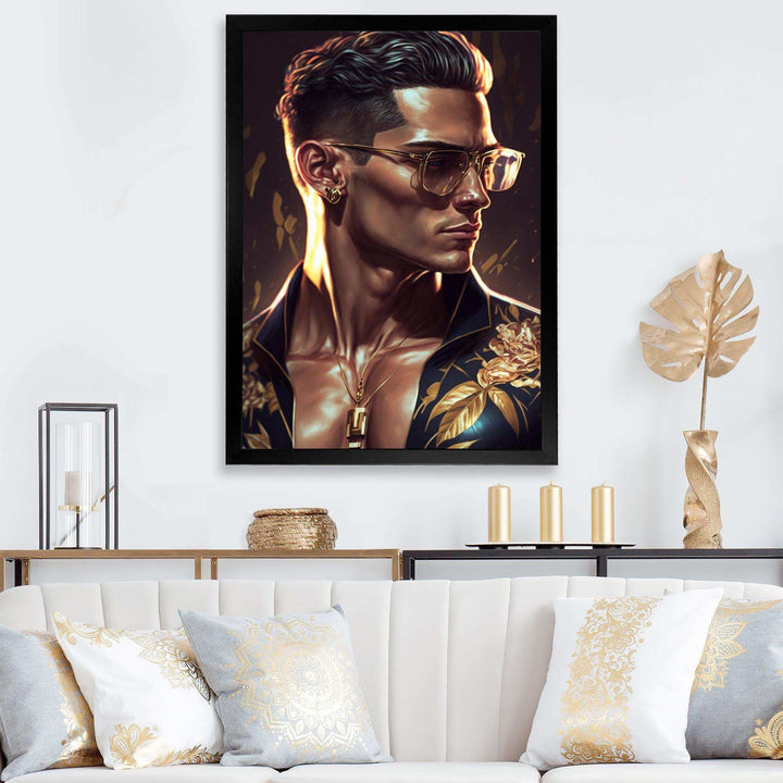 Fashion Muscular Man With Sun Glasses II