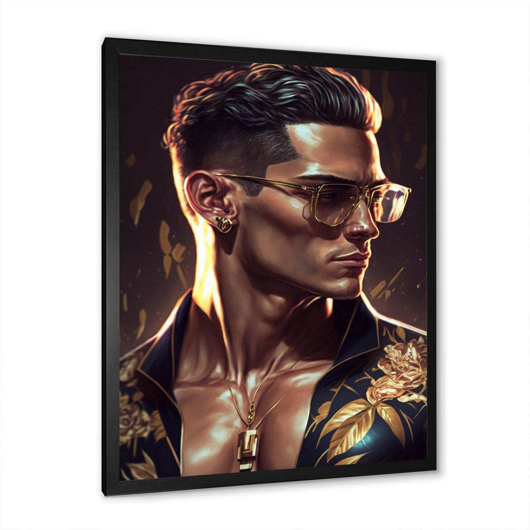Fashion Muscular Man With Sun Glasses II