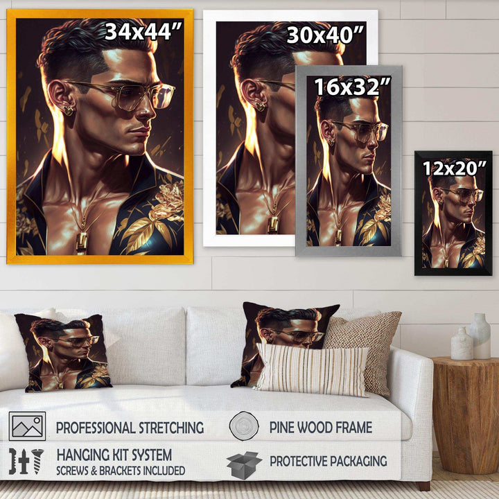 Fashion Muscular Man With Sun Glasses II