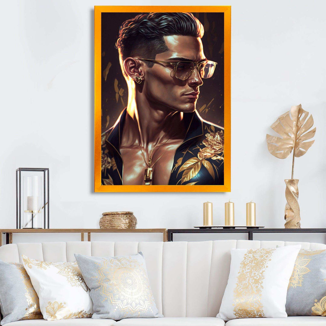 Fashion Muscular Man With Sun Glasses II