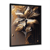 Gold Abstract Leaves I