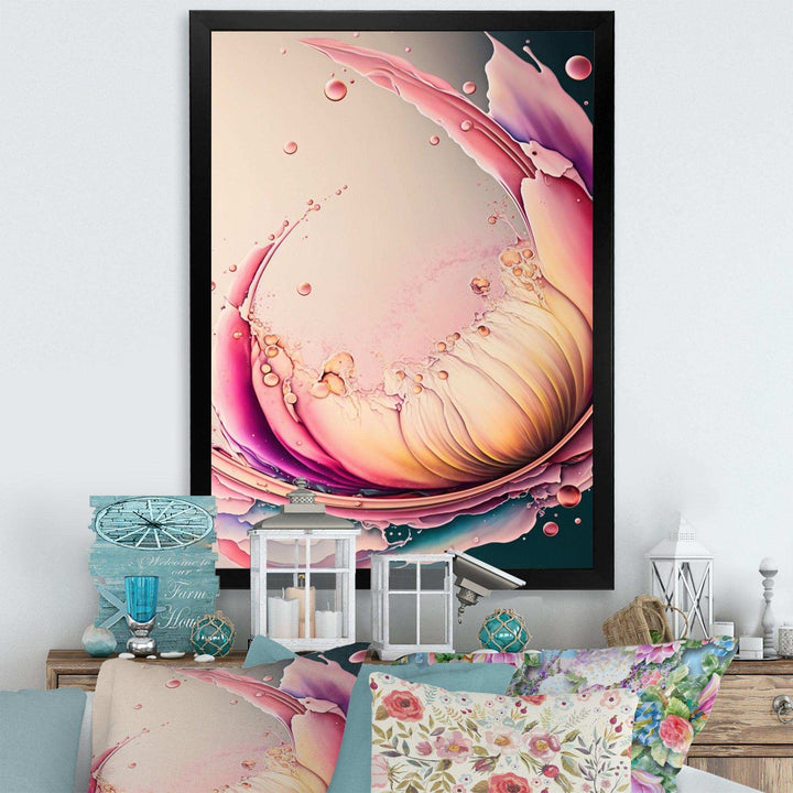 Multicolor Liquid Ink Tulip Flowers IV