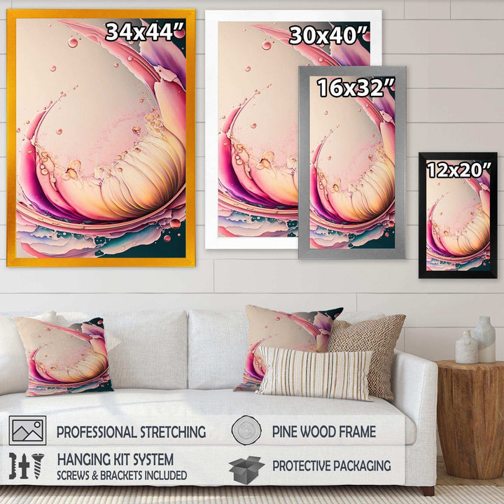 Multicolor Liquid Ink Tulip Flowers IV