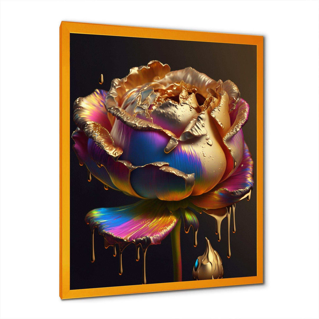 Rainbow Peony Liquid Gold Drips Hyper I