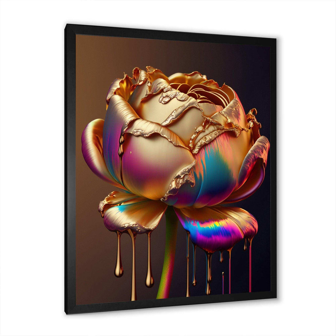 Rainbow Peony Liquid Gold Drips Hyper II